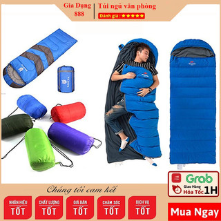Túi ngủ văn phòng gấp gọn đa năng, túi ngủ đi phượt, dã ngoại có khoá kéo hở đầu