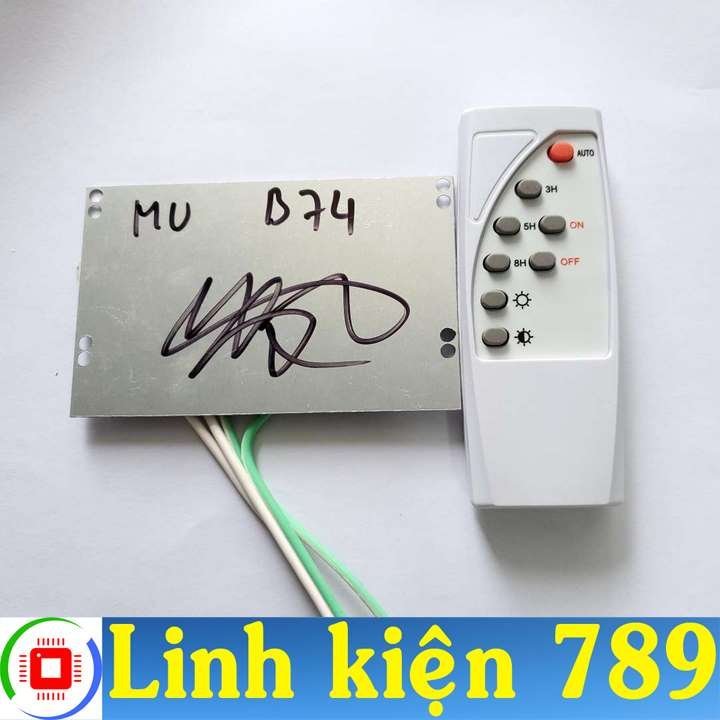 Bộ mạch đèn LED năng lượng mặt trời 40W gồm mạch và remote