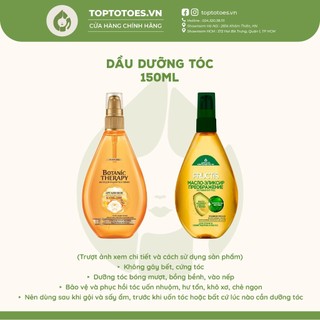 Dầu dưỡng tóc Garnier Fructis/ Botanic Therapy dưỡng tóc bóng mượt, không bết 150ml