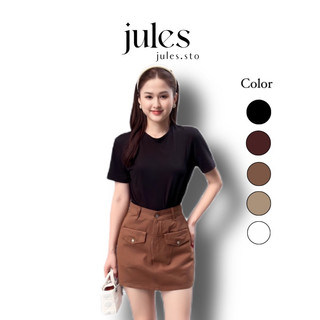 Chân váy kaki ngắn ôm có quần bảo hộ - khaki skirt jules