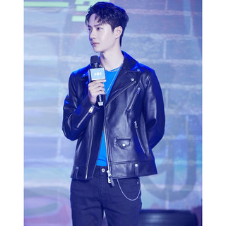 Áo khoác da nam dáng Bicker Jacket Đen Nam tính Cao Cấp