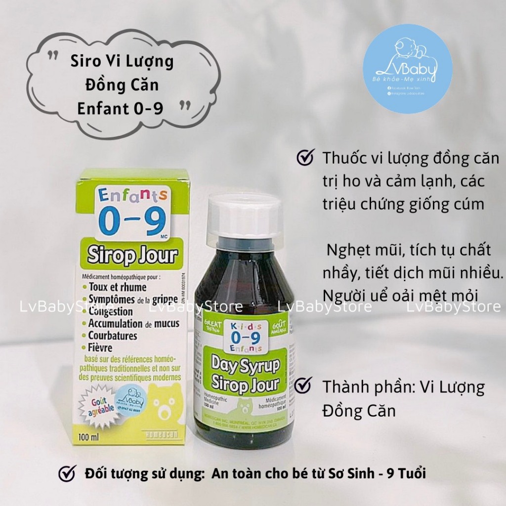 SIRO CANADA ENFANTS 0-9 CHO BÉ TỪ 0-9 TUỔI
