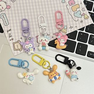 Móc Khóa Mini Nhân Vật Hoạt Hình Kuromi Sanrio Melody Cinnamoroll Dễ Thương