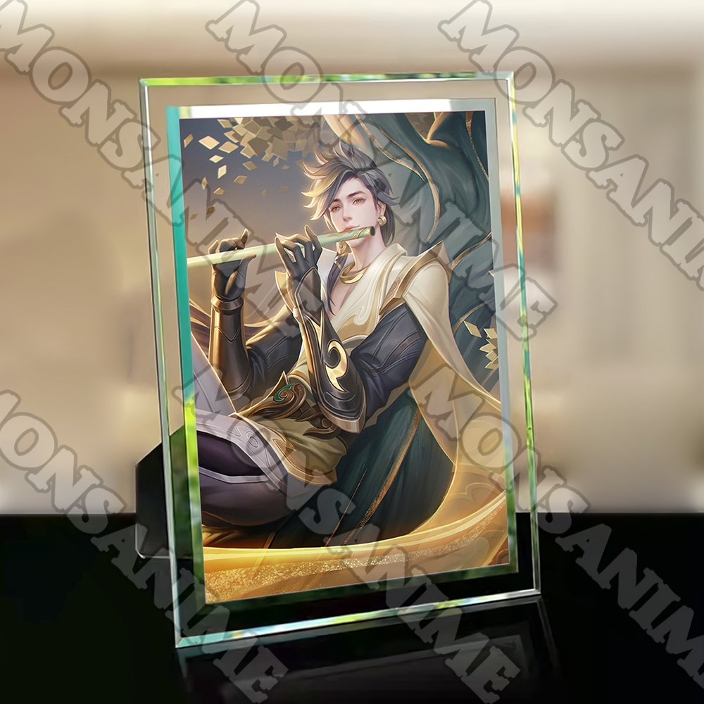 Khung kính in hình ARENA OF VALOR Liên Quân quà tặng anime chibi trang trí để bàn 2 size