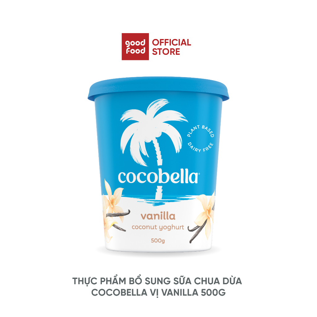 Sữa chua thuần chay Cocobella vị vanilla 500g - 1 hũ