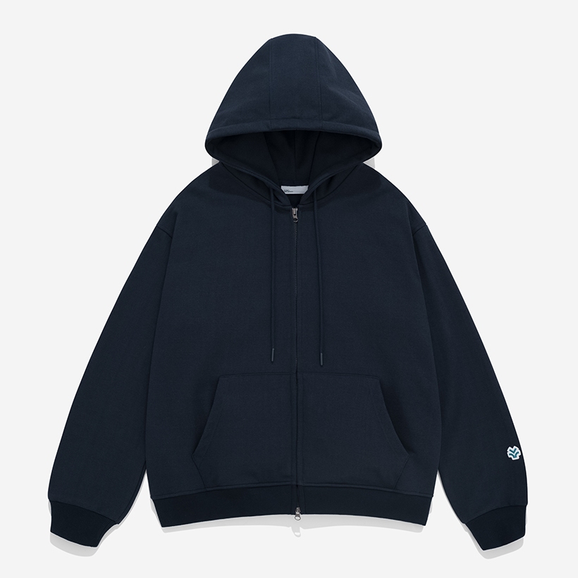 Áo Zipper Hoodie Owlbrand Logo/Navy
