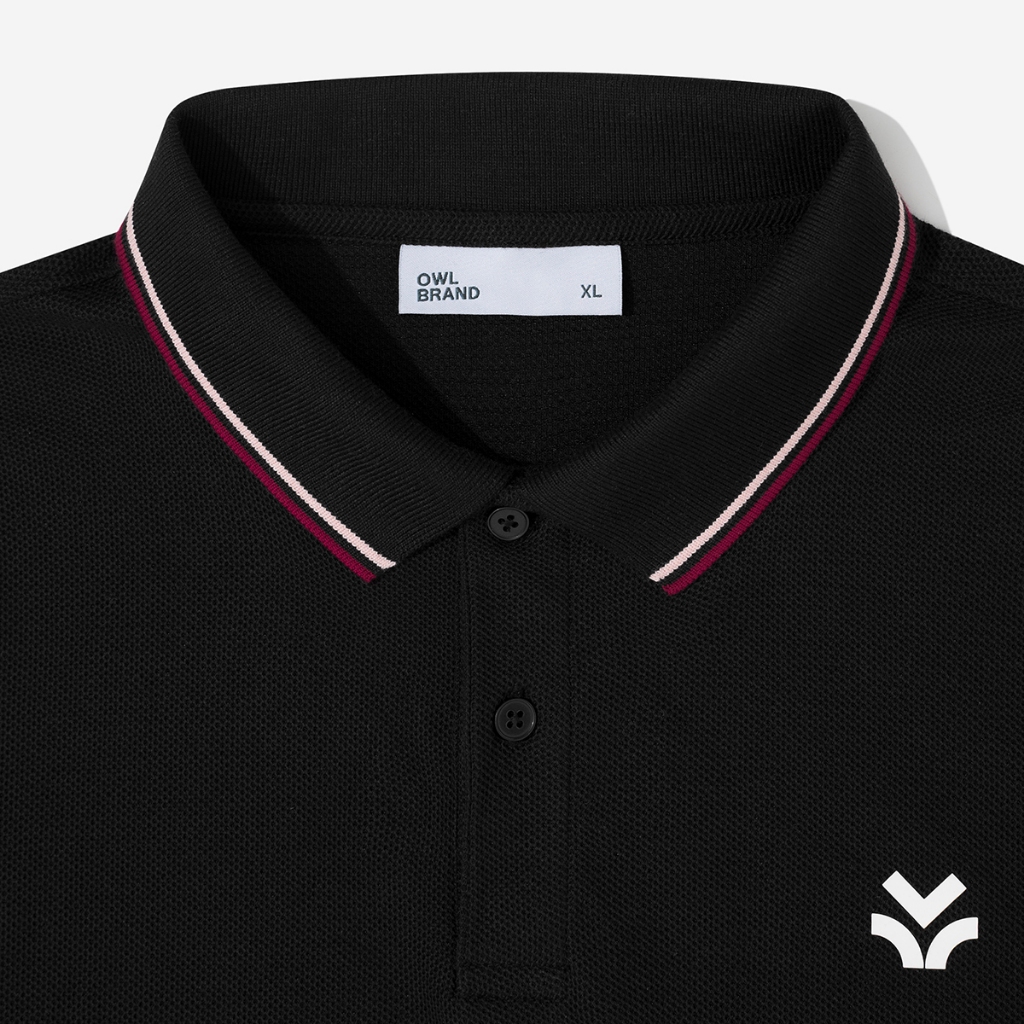 Áo polo Owlbrand Striped/Đen