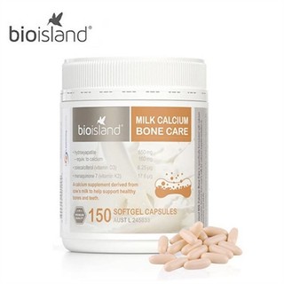 Viên sữa bổ sung canxi bio island milk calcium bone care 150 viên úc cho người lớn - trẻ em