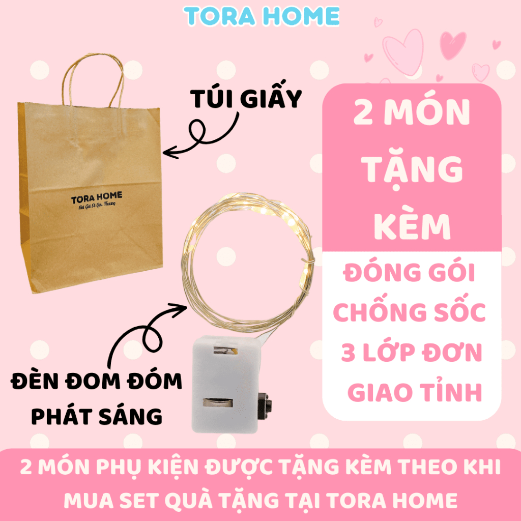 Quà tặng giáng sinh cho bạn gái túi chườm nóng giảm đau bụng kinh nguyệt 350ml 2 lớp bọc nhung dễ thương Tora Home