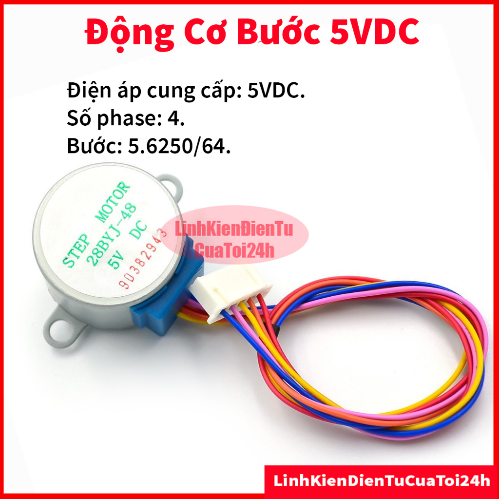 Động Cơ Bước 5V DC