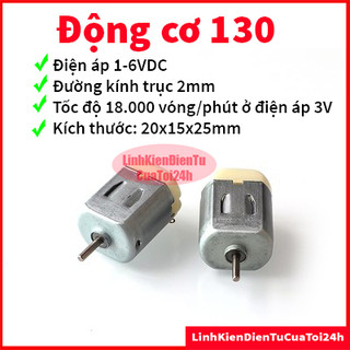 Cái động cơ micro 130, 140 điện áp 1-6vdc tốc độ 18.000 vòng/phút/3v - động cơ mini 3v
