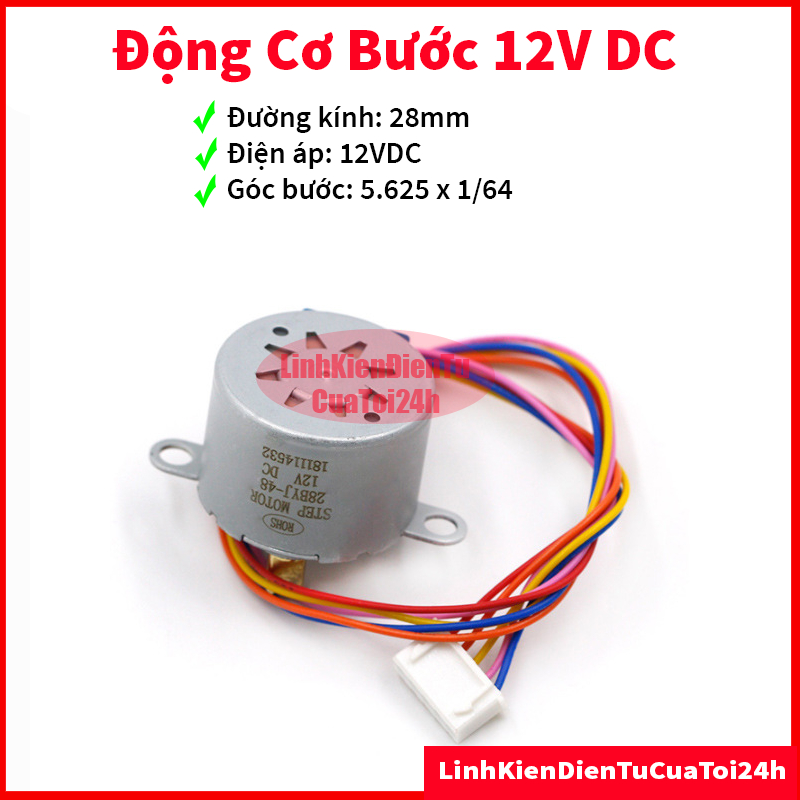 Động Cơ Bước 12V DC