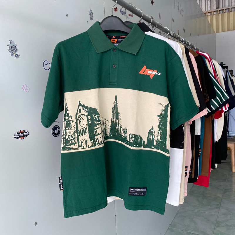 Áo Polo Unispace Hanoi Xanh Lá Size M