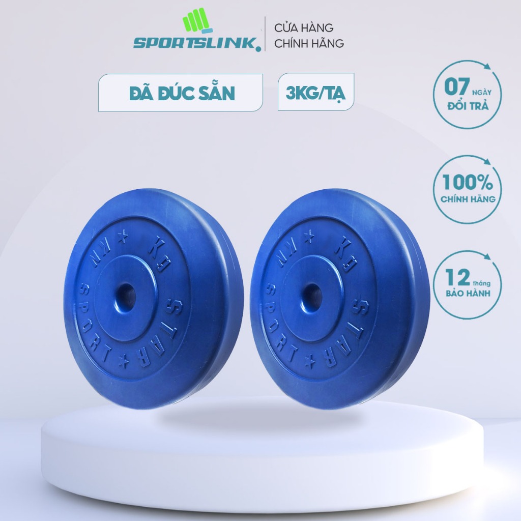 Tạ Miếng Nhựa 3Kg Sportslink