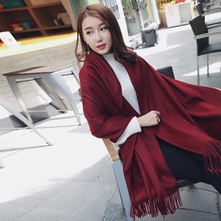 Khăn choàng quàng cổ giữ ấm chống lạnh nam nữ mùa đông Cashmere Chất Len Dệt Mịn quà noel giáng sinh tặng cô giáo mẹ bà