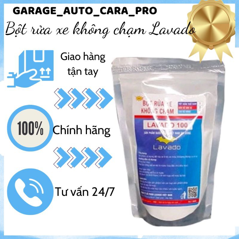 Bột rửa xe không chạm Lavado 500g làm sạch 25-30 xe ô tô với tỉ lệ cao 1:80.