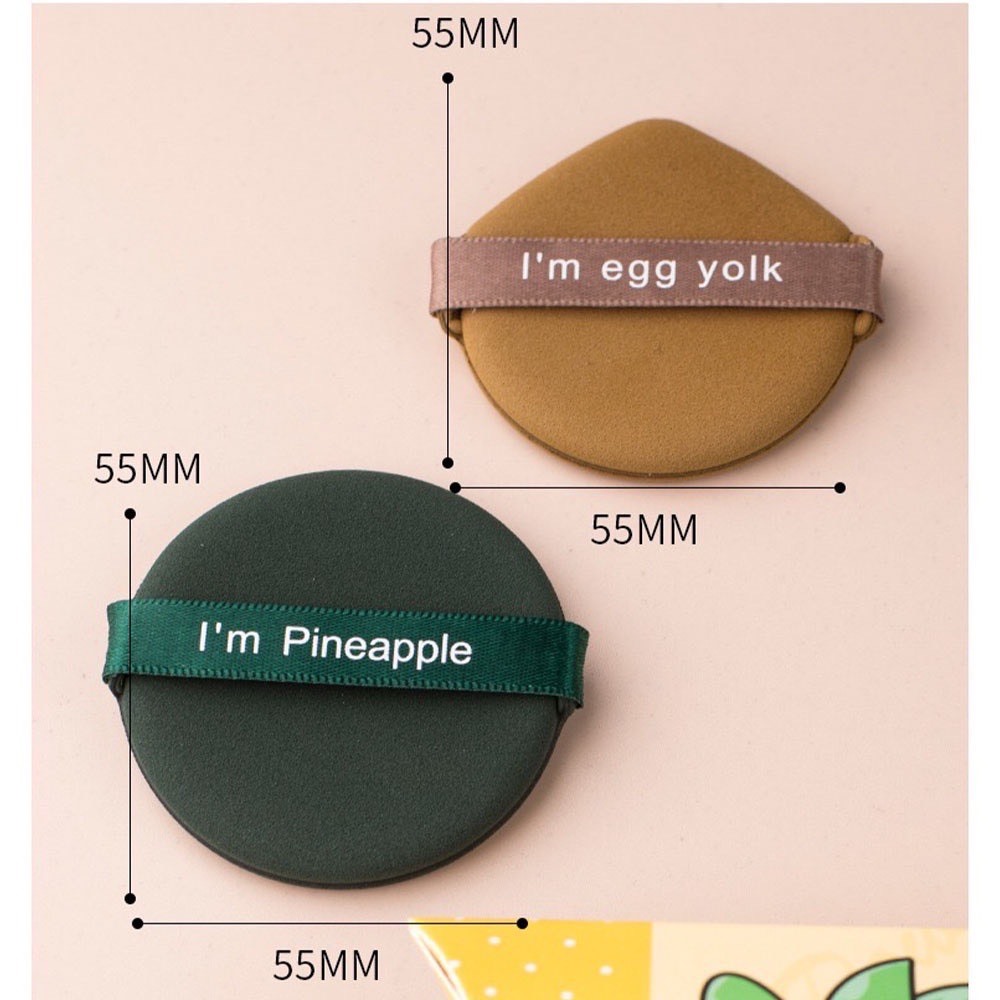Một Gói 2 Bông Đánh Phấn Trang Điểm Lukasi và Set 7 mút tán kem nền phấn phủ đa năng