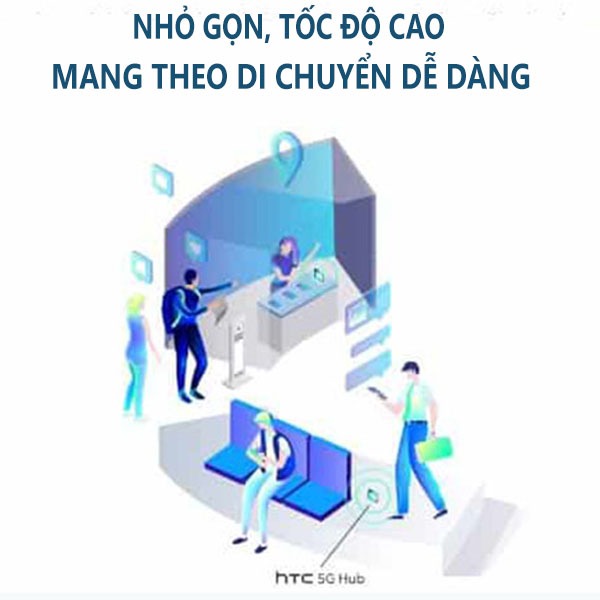 Bộ Phát Wifi Từ Sim HICO Htc 5G Hub-Tốc độ cao 2.63Gbps, Pin Dung Lượng 7600Mah, Màn Hình Cảm Ứng, Hệ Điều Hành Android | BigBuy360 - bigbuy360.vn