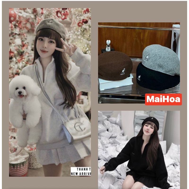 Mũ nồi dạ ép Kangol cho nữ