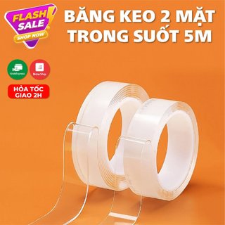 Băng keo 2 mặt trong suốt Ivy Grip Tape siêu chắc siêu dính
