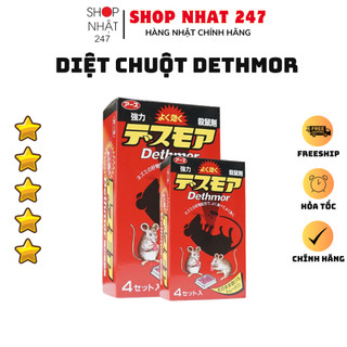[Hỏa Tốc HN] Thuốc diệt chuột hồng Dethmor 4 vỉ dạng viên Nội địa Nhật Bản