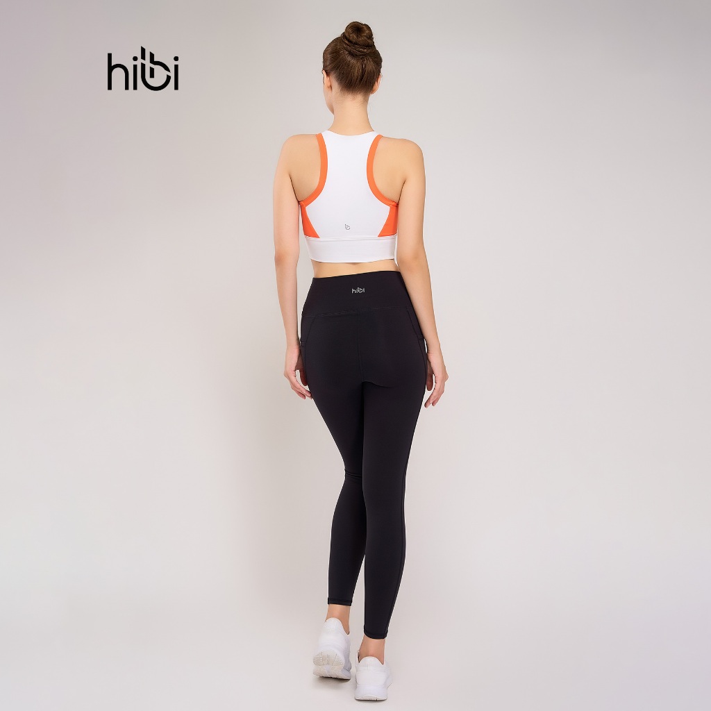 Áo tập Yoga - Gym croptop viền Hibi Sports CR805 - Kèm mút ngực