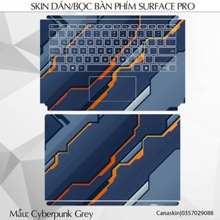 Miếng dán decal cho bàn phím Surface Pro / Go / Book / Laptop mẫu Cyberpunk