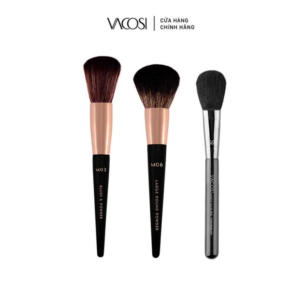 Cọ Má Hồng & Phủ Đầu Tròn VACOSI BLUSH & POWDER BRUSH - M03 / M06 / FP02 Pro