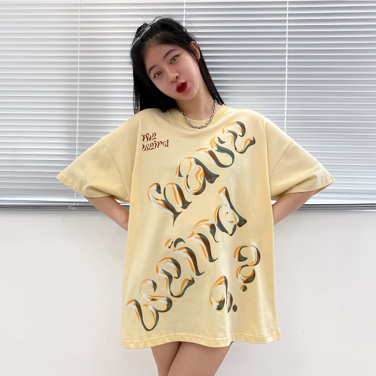 LOCAL BRAND Áo thun The Weird Phong Cách Unisex Form Rộng ATK835