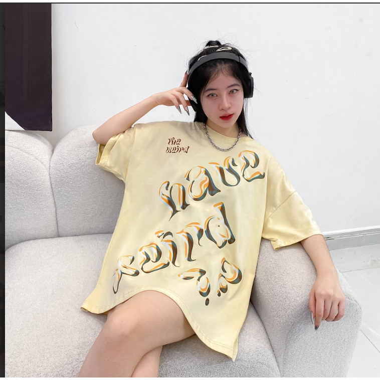 LOCAL BRAND Áo thun The Weird Phong Cách Unisex Form Rộng ATK835