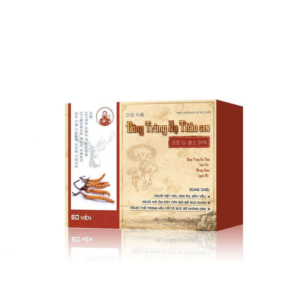 Đông trùng hạ thảo SYN  Hộp 2 lọ (60 viên)