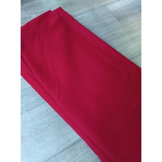 Vải may áo dài cao cấp- vải silk lụa màu đỏ đô [ khổ 1m 55]