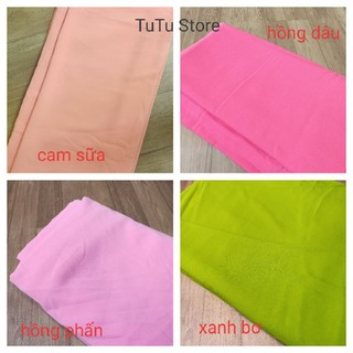 Vải may áo dài lụa cao cấp-  silk lụa màu [ khổ 1m55]
