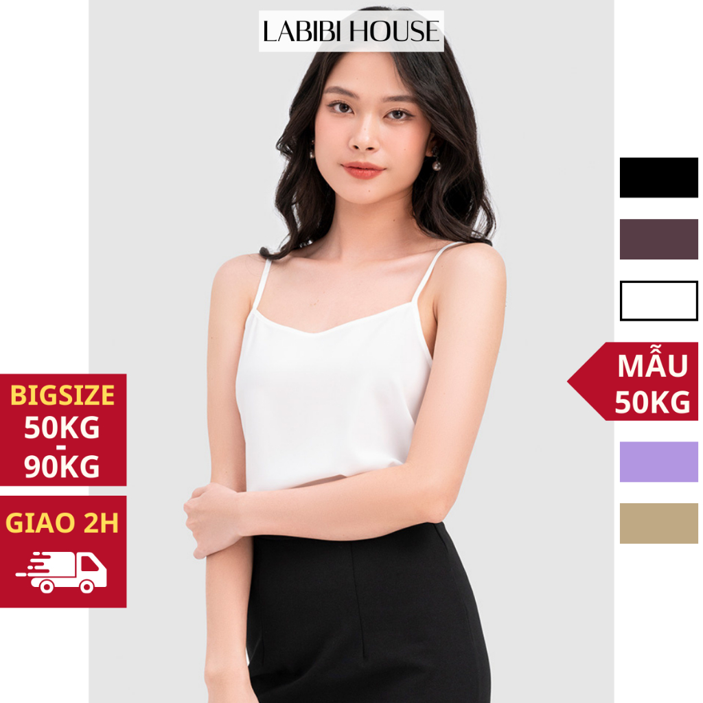 Áo 2 dây bigsize 50-90kg chất thun cotton cao cấp, co giãn tốt, thấm hút mồ hôi mát mẻ, thích hợp cho mùa hè, đi chơi