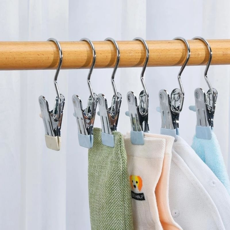 Móc Kẹp Đơn Treo Đồ Đa Năng, Móc Treo Quần Áo Mũ Nón Phơi Đồ Cho Trẻ Sơ Sinh Tất Vớ