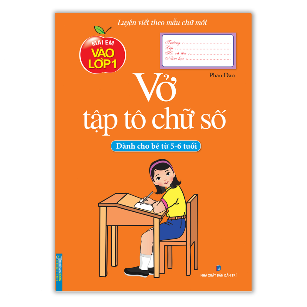 Sách - Vở tập tô chữ số (dành cho bé từ 5 - 6 tuổi)