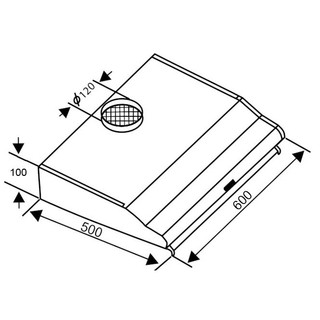 Máy hút mùi Sevilla SV S60B-60CM, khử mùi bằng than hoạt tính, bảo hành 24 tháng
