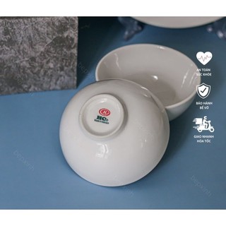combo 10 chén cơm sứ trắng HẢO CẢNH