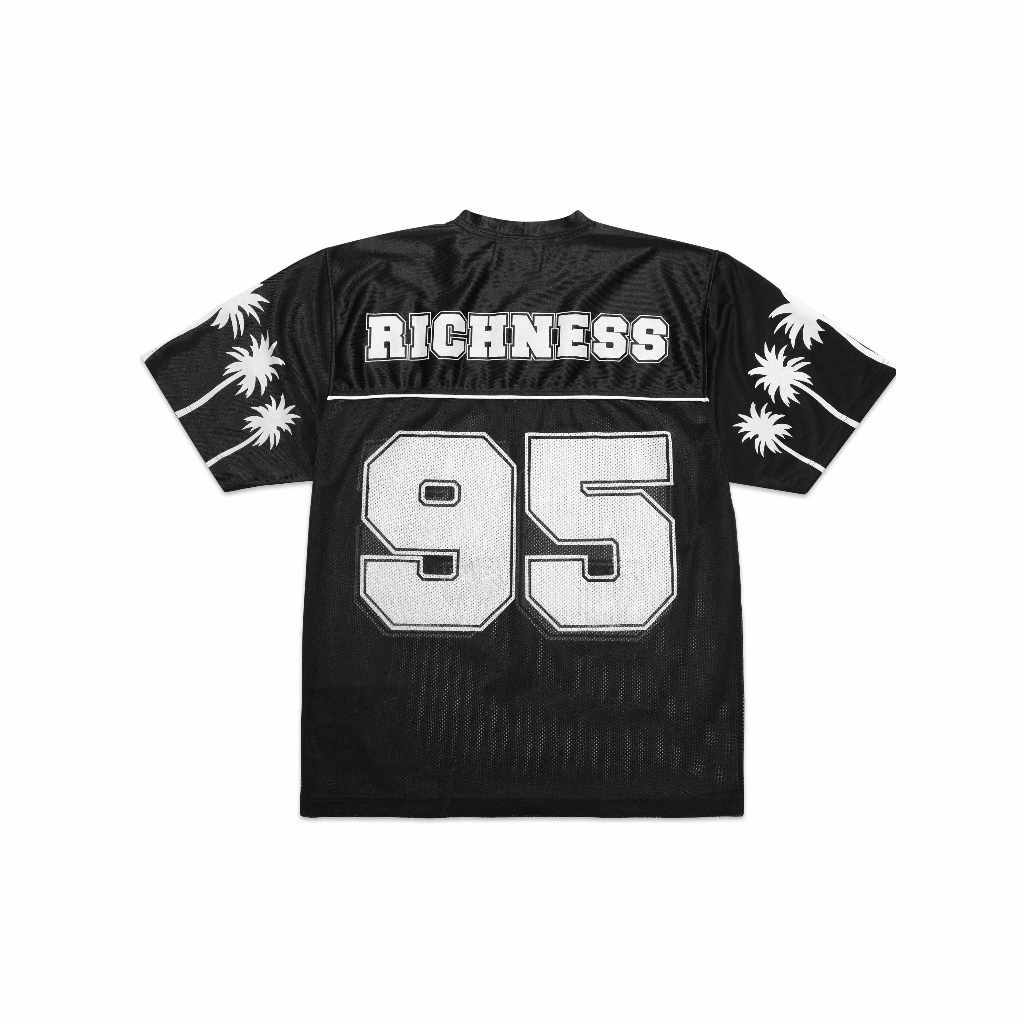 Áo Thun Thể Thao JERSEY Phối Lưới Local Brand RICHNESS PALM JERSEY 95 Unisex- Form Oversize Hot Trend
