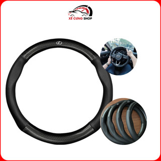 Bọc da vô lăng - bọc vô lăng cacbon vừa cho xe 4 chỗ, 7 chỗ full logo các hãng xe