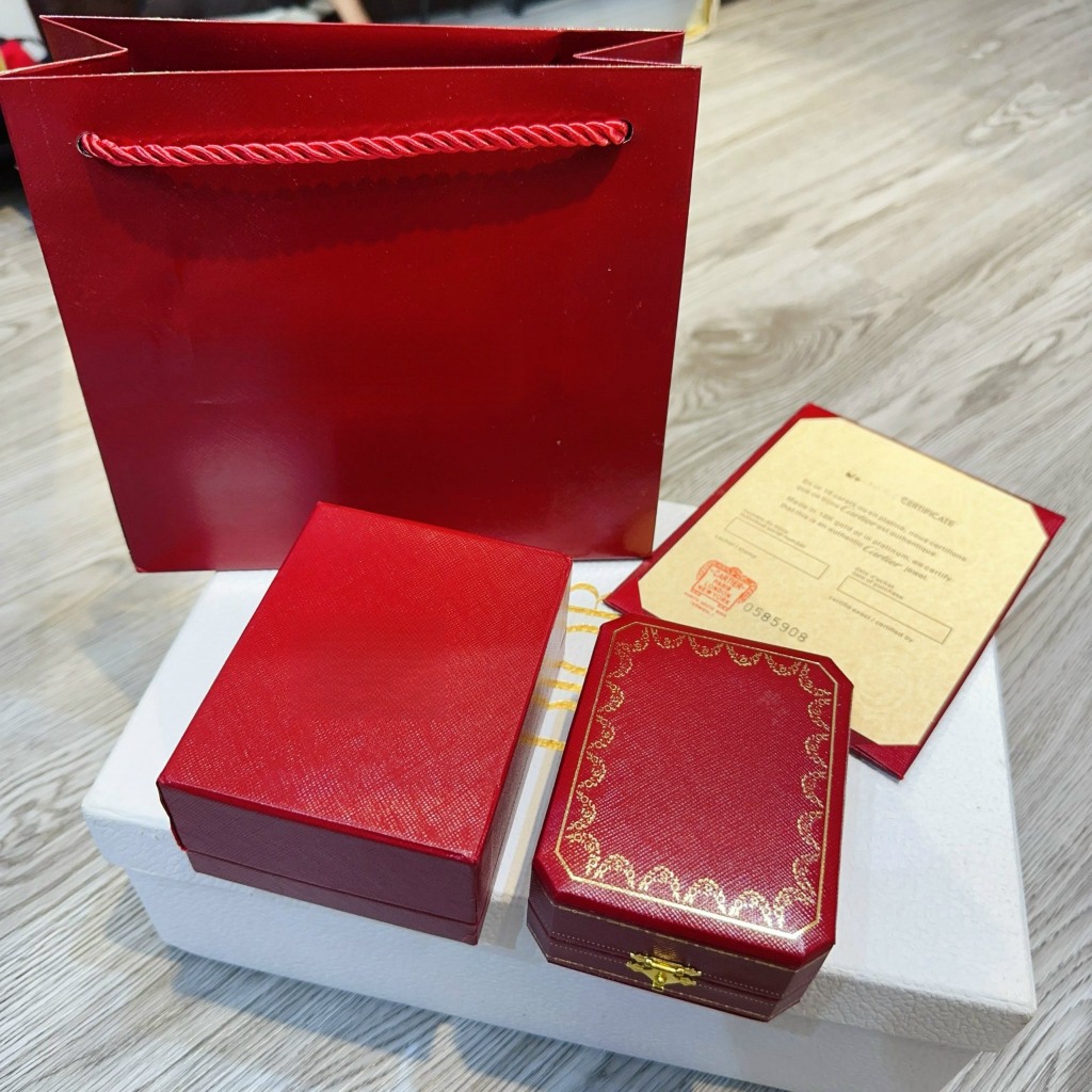 Set Hộp Đựng Trang Sức Vòng Tay - Dây Chuyền - Hoa Tai & Nhẫn Thương Hiệu Car-Tier