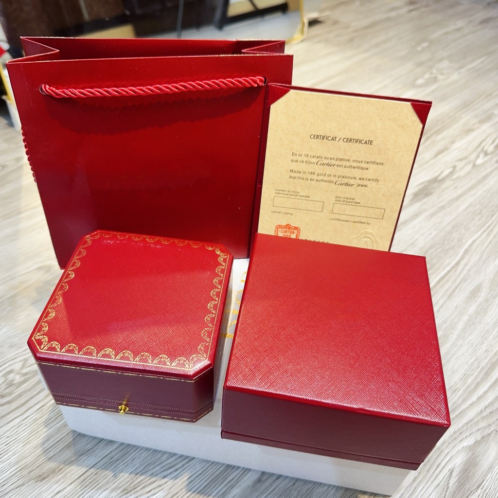 Set Hộp Đựng Trang Sức Vòng Tay - Dây Chuyền - Hoa Tai & Nhẫn Thương Hiệu Car-Tier