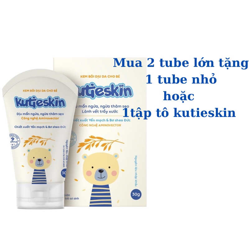 kem bôi dịu da kutieskin tube 30g giảm muỗi đốt côn trùng cắn