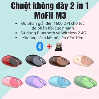 Mouse- chuột máy tính không dây m3 mofii