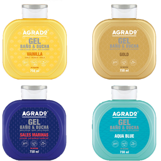 Sữa Tắm Agrado Gel Bath & Shower 750ml Tây Ban Nha, Sữa Tắm Thuần Chay Hương Nước Hoa