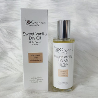 (Thanh Lý)The Organic Pharmacy Dầu Khô Vani Ngọt - Đa Dụng Cho Mặt, Cơ Thể & Tóc 100ml/3.4oz