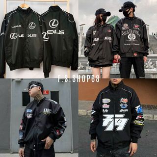  Áo Khoác JackDaniel Racing Jacket Unisex Form Rộng Nhiều mẫu To Đến 80Kg - F.S.SHOP68 