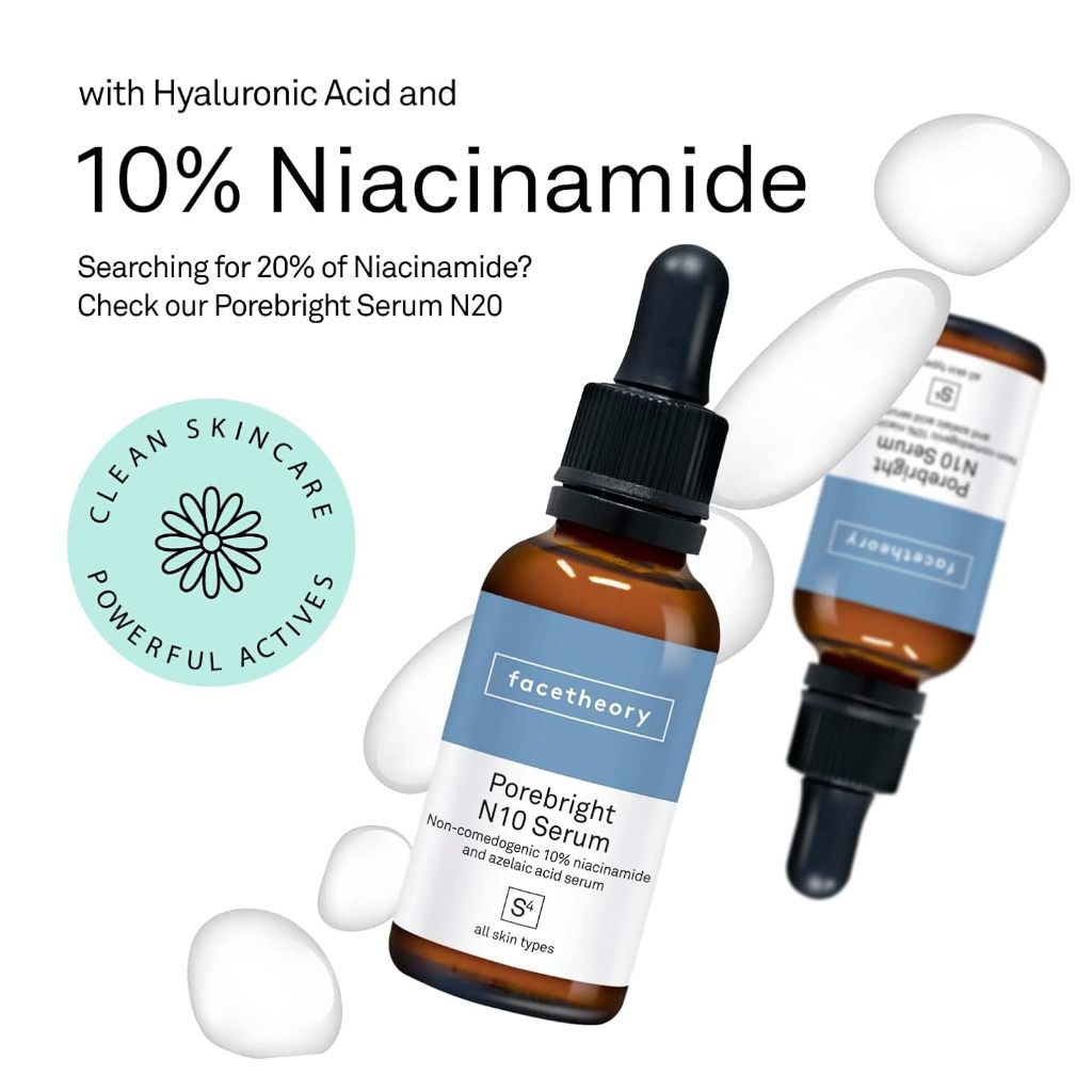 Serum dưỡng ẩm, dưỡng sáng da ''Facetheory'' Porebright N10 Serum 30ml
