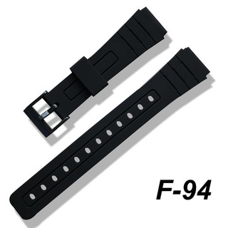Dây nhựa thay thế đồng hồ Casio F91, F94 - Tặng kèm chốt gắn