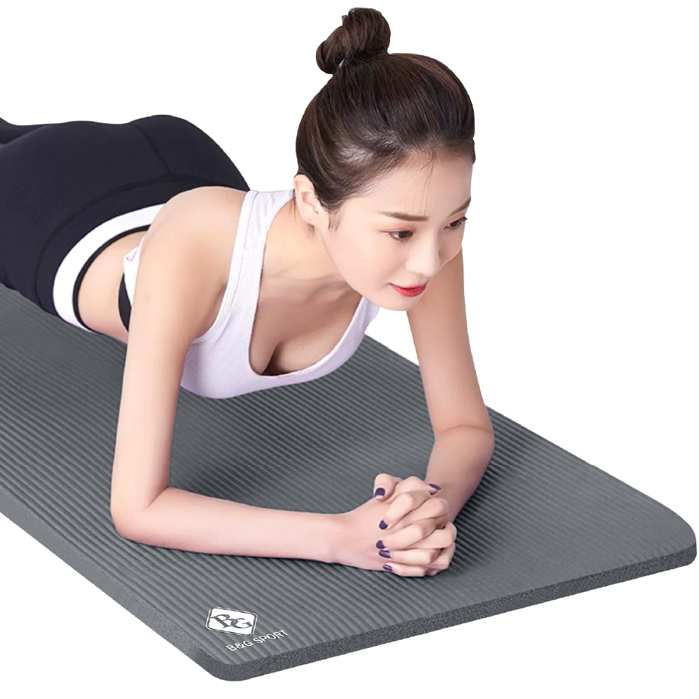Thảm tập gym yoga tại nhà dày 10mm-15mm, Eco Friendly chống trượt chất liệu NBR mềm mại và chống nước, dễ dàng vệ sinh